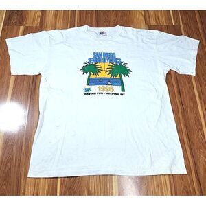 Vintage 90s San Diego Senior‎ Olympics Shirt XXL Single Stitch Beach Sportswear